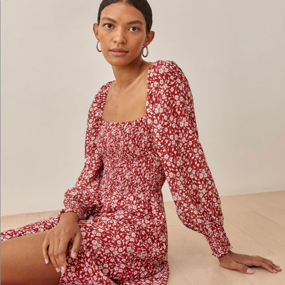 REFORMATION CELLO DRESS - SMALL